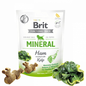 Brit Care Dog Functional Snack Mineral Ham for Puppies - лакомство за кученца с шунка и водорасли 150гр.